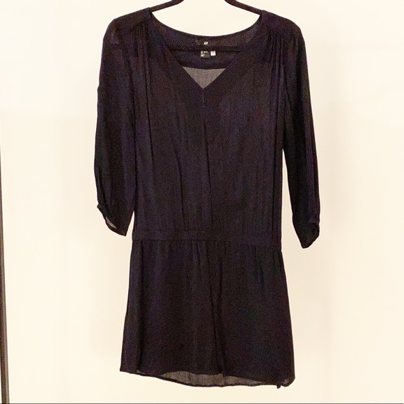 NWOT H&M Black Dress - Picture 1 of 8